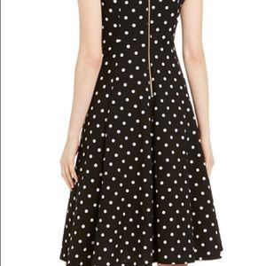 Calvin Klein “Fit ‘N Flare” Polka Dot Dress